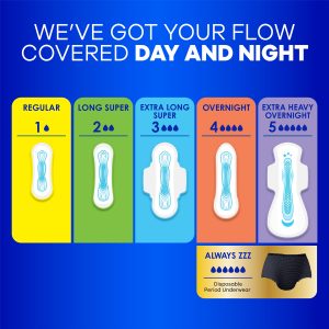 Always Maxi Size 1 Regular Pads Without Wings, Unscented